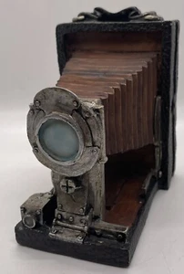 Antico fermacarte da scrivania vintage in resina vecchio modello macchina fotografica espositore - Foto 1 di 7
