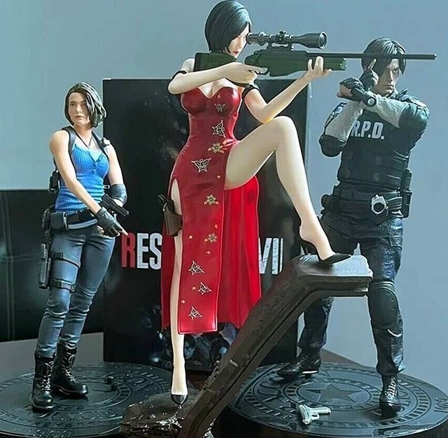 Jill Valentine Figure Biohazard RE:3 Jill Valentine Leon S Scott Kennedy  Ada Wong Action Figure Statue Model Toy Doll