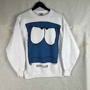 Vintage Freeze Face Offs Sweatshirt Mens XL WHATEVER White Crewneck 90s Tultex - Picture 1 of 11