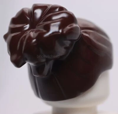 Lego Dark Brown Minifig Hair Female with Large High Bun - Image 1 of 3