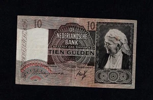 NETHERLANDS 10 GULDEN 1940 PICK#53a VF 3AC 059584 - Picture 1 of 3