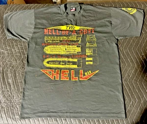 VTG Hell-of-a-Cost The Whiteman Heaven.. Slave Ship T-Shirt Single Stitch - Picture 1 of 11
