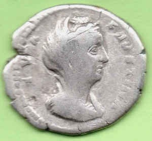 Faustina I (138 - 141 A.D) -.- Denarius - AETERNITAS RIC 353 # - Picture 1 of 2