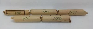 Centavos canadienses 1951 (50 monedas por rollo) 5 rollos - Imagen 1 de 3