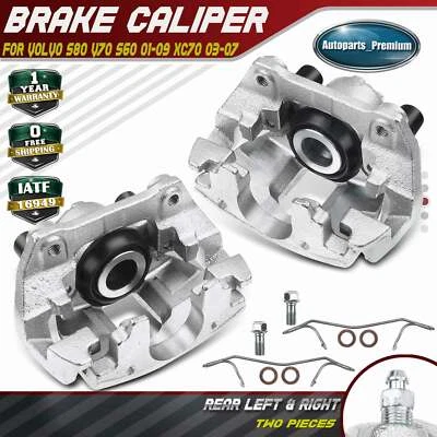 Pinça de freio a disco com suporte para Volvo S80 V70 S60 01-09 XC70 03-07 traseira L & R - Imagem 1 de 4