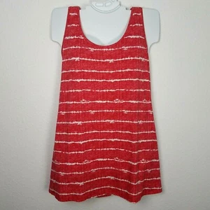 Jaclyn Intimates Swimsuit Cover 3X Red White Cross Strap Striped - Picture 1 of 8