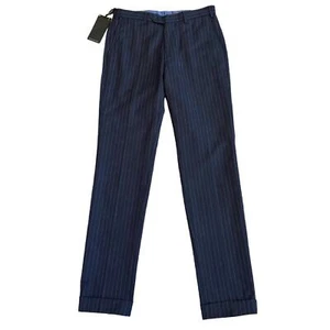 Massimo Dutti Wool Linen Silk Blend Pinstripe Pants Trousers Size 30 Women's NWT - Picture 1 of 12
