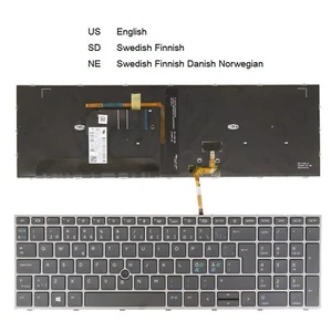 Laptop Keyboard For HP Zbook Fury 17 G7 G8 Backlit M04679-xx1 M20128-xx1 New - Picture 1 of 9