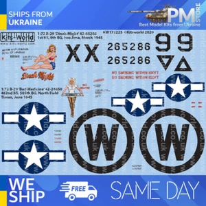 Bausätze World KW172225 1/72 Decal für Boeing B-29 Superfortress Zubehörbausatz - Bild 1 von 3