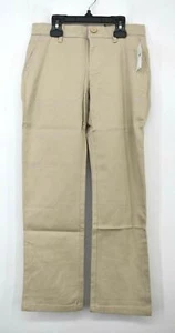 Gap Kids Men Tan Flat Front Straight Leg Stretch Fit Career Dress Chino Pants 7 - Picture 1 of 8