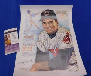 Baseball's Premier Slugger 1958-62 Rocky Colavito Autographed Ken Haag Print - Picture 1 of 4