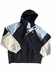 Lacoste Coat Heritage Giacca Blocco Colore Medium Large 52 Logo NUOVO Blu e Bianco - Foto 1 di 22