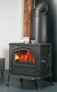 Kaminofen Globe-fire Neptune raumluftunabhängig Vollguss schwarz 7kW - Bild 1 von 1