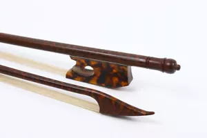 Yinfente 4/4 Violin Bow Baroque Style Letterwood Natural Shell Frog Horse Hair - Picture 1 of 7