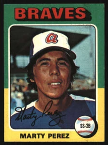 1975 Topps Mini #499 Marty Perez EX/EX+ Braves 607007 - Picture 1 of 2