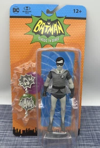 Mcfarlane Batman DC Retro 66 Classics TV Series ROBIN Black & White 6" Figure - Foto 1 di 4