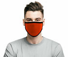 Protective ORANGE Face Mask 100 Soft Cotton - With Tie Back - Machine Washable