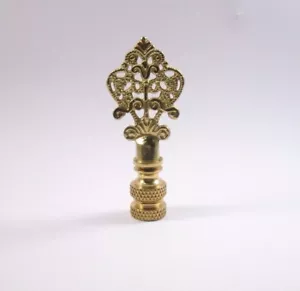LAMP FINIAL: Solid Cast Brass Filigree Arrow (520S) - Picture 1 of 1