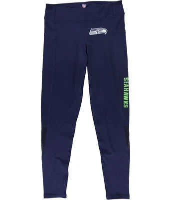 MSX Womens Seattle Seahawks Stretch Compression Athletic Pants, Blue, Small - Image 1 of 2