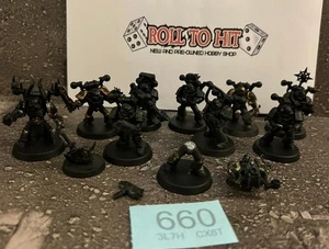 Warhammer 40k Chaos Space Marines Legionares X10 modellini in plastica. - Foto 1 di 1