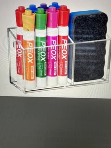 Soporte magnético para marcador de borrado en seco antideslizante acrílico para pizarra blanca nevera, armario - Imagen 1 de 5