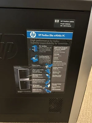 HP Pavilion Elite m9040n PC Intel Core 2 Quad, 640GB HDD, NVIDIA Graphics - Image 1 of 2