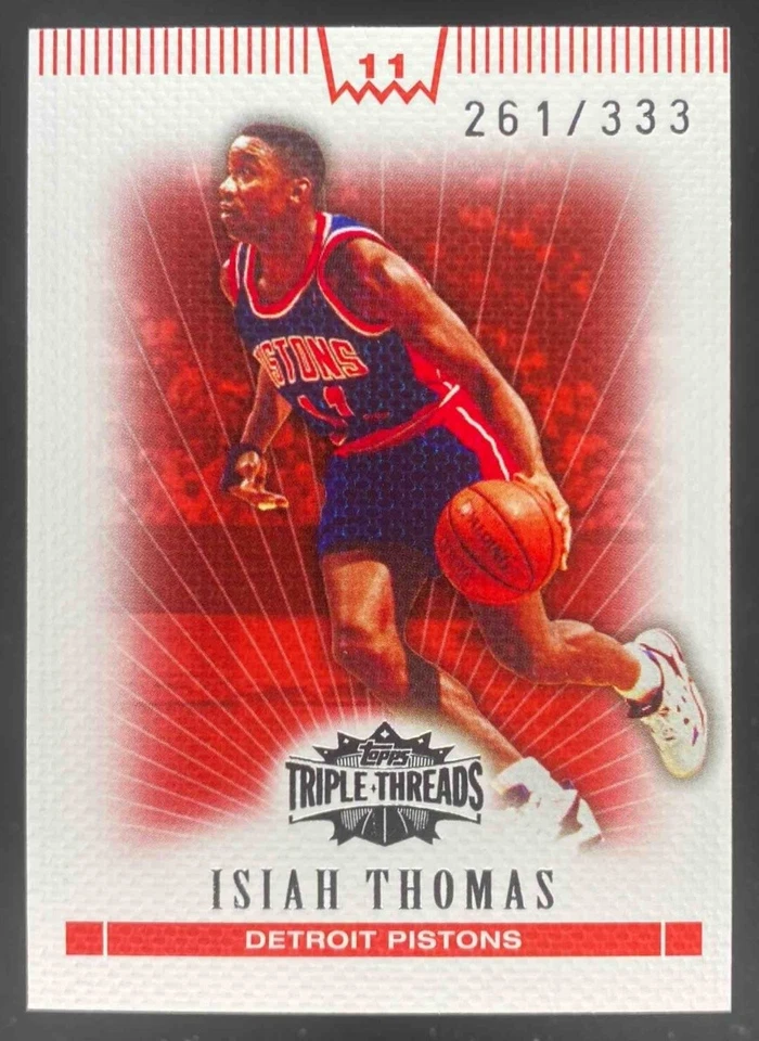 Isiah Thomas 2007-08 Topps Triple Threads /333 #92 Pistons - Image 1 of 4