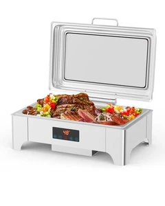 Electric Chafing Dish, 9QT Full Size Touch Screen Chafing Dishes for Buffet R... - Picture 1 of 8