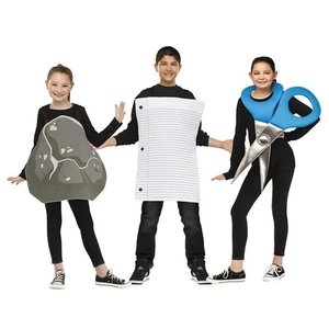 Kids Rock, Paper, Scissors Group Costumes - Picture 1 of 2