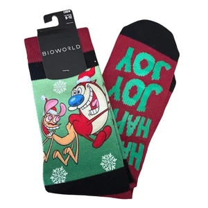 BIOWORLD VIACON CatDog Crew Socks NEW Fits Men's Shoe Size 8 - 12 - Picture 1 of 5