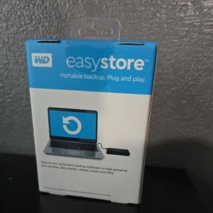 WD WDBAJP0050BBK-WESN Easystore 5TB External USB 3.0 Portable Hard Drive - Black - Picture 1 of 4