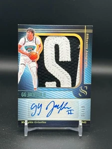 Parche GG Jackson II 24-25 Panini Silhouette Jumbo usado en juegos automático dorado #01/10 SSP - Imagen 1 de 2