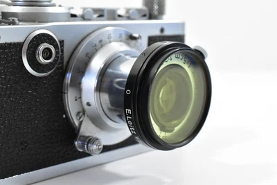 LEICA LEITZ FIHEL 13000 A36 VERY LIGHT YELLOW FILTER FOR ELMAR 3.5cm & 5cm - Image 1 of 3