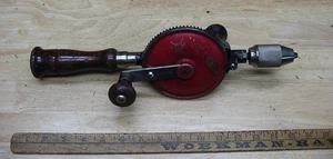 Vntg Craftsman 1071 Single Pinion Eggbeater Drill,14-7/16",W/Screw Cap Storage - Picture 1 of 10