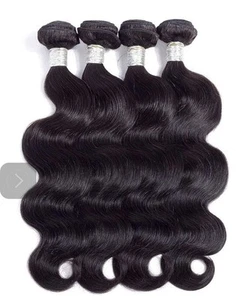 Body Wave Bundles with Closure Human Hair Weave Bundles with Closure Hair - Picture 1 of 1