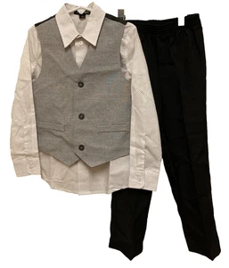 NWOT George Little Boys 3 Piece Dress Suit-Shirt, Pants & Vest (Size 5) - Picture 1 of 7