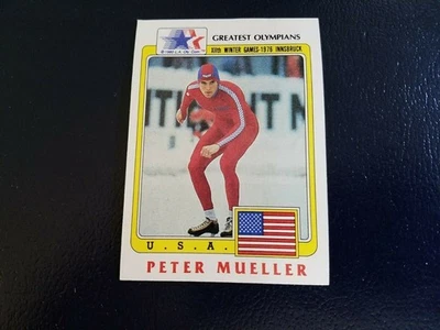 Peter Mueller Speed Skating Olympic Gold Medalist 1983 Greatest Olympians - Image 1 of 2