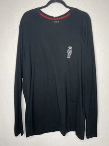 Polo Ralph Lauren Embroidered Polo Bear Long Sleeve Men’s Size XL Double Stitch - Picture 1 of 5