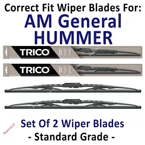 Paquete de 2 limpiaparabrisas estándar Wiper Blades - se ajustan 1995-2001 AM General Hummer 30110x2 - Imagen 1 de 1