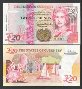 Guernsey 20 libras año 2023 P-58A UNC repuesto Z - Imagen 1 de 1