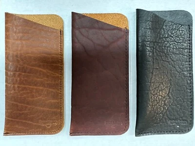 Eyeglass & Reading Glass Pouch Bison Leather Boston Leather - Image 1 of 4