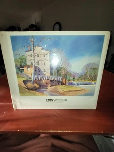 Jeanne McLeish Artist - Indiana Watercolor Print- Mansfield Mill New 15"x12.5" - Picture 1 of 3