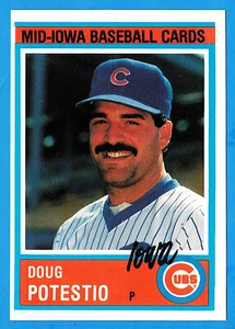 Doug Potestio 1987 Iowa Cubs # 6 (nrmt) Chicago Cubs - Picture 1 of 2