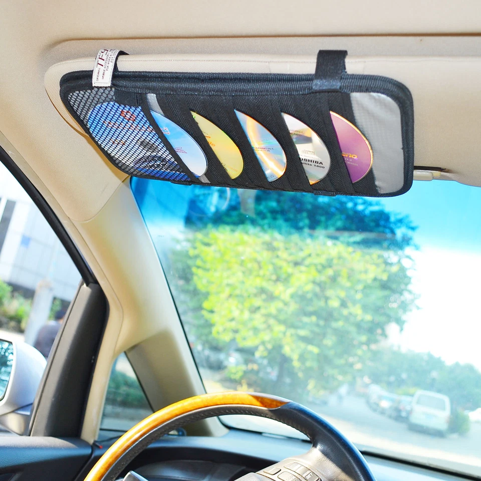 TFY Car Visor Organizer. Triple-layer 30 Cd/dvd Disk Storage Holder - Cd2 BLK