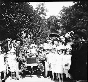 BOURGES 1906 - Négatif Verre - La Fête des Fleurs Automobile - 787 - Picture 1 of 1