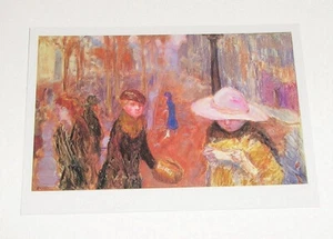 Pierre Bonnard - Promenade In Paris Ca 1911 - Souvenir Art Post Card - NEW - Picture 1 of 3