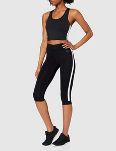 AURIQUE Women's Side Stripe Capri Running Leggings XXL - Picture 1 of 4