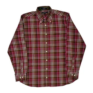 80'S Twill Gant Checked Shirt - Medium Red Cotton - Picture 1 of 9