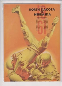 NOV 7,1958 NEBRASKA FRESHMEN  VS NORTH DAKOTA  FOOTBALL PROGRAM FREE SHIP IN U S - Picture 1 of 1