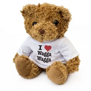 NEW - I LOVE WAGGA wagga - Teddy Bear - Cute Cuddly Soft Adorable - Gift Present - Bild 1 von 7